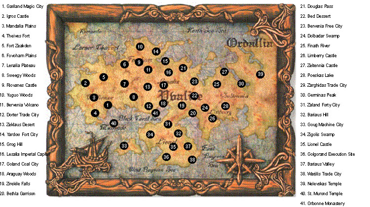 Final Fantasy Tactics Map Nelveska Temple zeklaus desert trap location